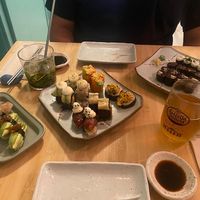Combo of different sushi pieces at Veganashi - Gluten Free Sushi in Barcelona