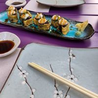 Tempura susi at Veganashi - Gluten Free Sushi in Barcelona
