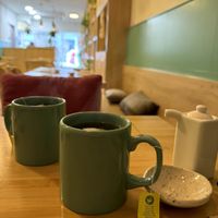 Green tea at Veganashi - Gluten Free Sushi in Barcelona