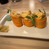 Starter with tuna at Veganashi - Gluten Free Sushi in Barcelona