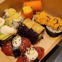 12 piece platter at Veganashi - Gluten Free Sushi in Barcelona