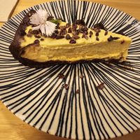 Cacao & passionfruit raw cake at Veganashi - Gluten Free Sushi in Barcelona