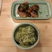 Sunomono & Gyozas at Veganashi - Gluten Free Sushi in Barcelona