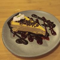 Tarta de maracuyá y cacao at Veganashi - Gluten Free Sushi in Barcelona