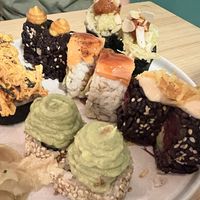 One of the roll combos.  at Veganashi - Gluten Free Sushi in Barcelona