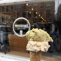 pistachio hazelnut  at Massimo Gelato - Hanzenstraat in Amsterdam