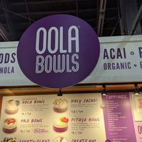 Menu at Oola Bowls - Central Market in Lancaster