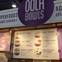 Menu at Oola Bowls - Central Market in Lancaster