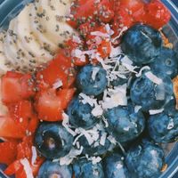 Açaí bowl at Oola Bowls - Central Market in Lancaster