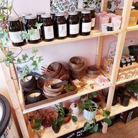 A diverse selection of products from women-owned businesses. Cuttings are also for sale 😍 at Misspresso in Stockholm