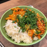 Rice with veggies, tofu and spicy sauce    at Do Shi Rak in Stuttgart