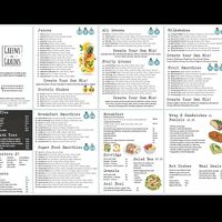 Menu at Greens and Grains in Brighton