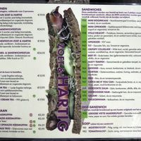 De lunch kaart (juli 2022)  at De Theefabriek in Houwerzijl