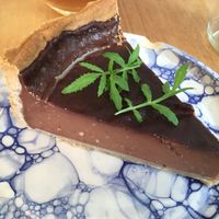 Chocolate flan at Pequeno Café e Bistrô - Arroios in Lisbon