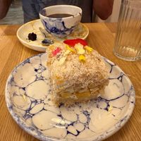 Pineapple/Coconut Cake at Pequeno Café e Bistrô - Arroios in Lisbon