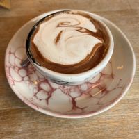 Hot chocolate  at Pequeno Café e Bistrô - Arroios in Lisbon