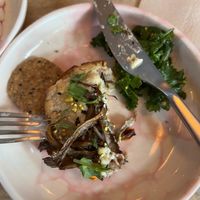 Half a bread from brunch  at Pequeno Café e Bistrô - Arroios in Lisbon