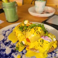 Benedict at Pequeno Café e Bistrô - Arroios in Lisbon