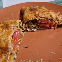 Seitan empanada at Estrella Negra in San Pedro De Atacama