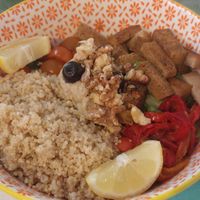 Tofu bowl at Estrella Negra in San Pedro De Atacama