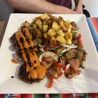 Lentil patties  at Estrella Negra in San Pedro De Atacama