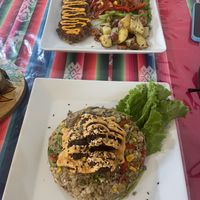 Mi comida preferida fueron las albóndigas con arras tailandés   at Estrella Negra in San Pedro De Atacama