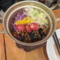 Quinoa rice and vegetables at Vegegood 素来很好 in Shanghai