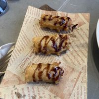 Orange jelly fungus tempura   at Vegegood 素来很好 in Shanghai