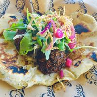 Organic Green Herb Falafel Sandwich ✨Delicious  at Dune in Los Angeles