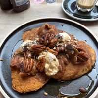 Custard pancakes at 17 Grams in Brighton