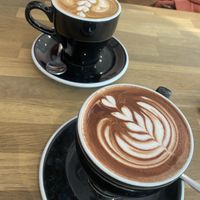 Coffee and Hot chocolate! Soya and Oat milk available  at 17 Grams in Brighton