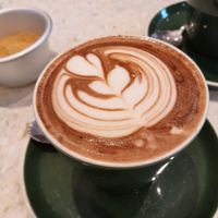 Oat hot chocolate at 17 Grams in Brighton