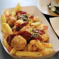 Loaded fries  at Huns in Leicester