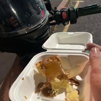 Caramel apple pie   at Huns in Leicester