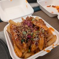 Korean style fries at Huns in Leicester