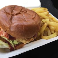 Bbq bacon burger at Huns in Leicester