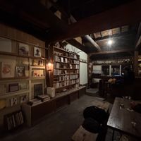 I loved this bookshop/bar/restaurant. I left feeling relaxed, nourished and with an amazing book. Pretty sure this place is run by an artist. Recommend.   at Manoma in Fukuoka