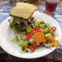 Vegan Sandwich with gluten-free bread  #Veganuary at Salud Para Vida in San Pedro La Laguna