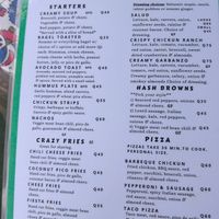 Menu at Salud Para Vida in San Pedro La Laguna