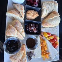 Robust vegan charcuterie board - we were very full at the end at Coffin Ridge Boutique Winery in Meaford