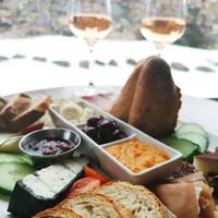 Vegan charcuterie at Coffin Ridge Boutique Winery in Meaford