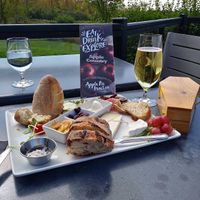 Vegan charcuterie board at Coffin Ridge Boutique Winery in Meaford