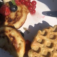 Waffeln und pancakes  at Café am Kloster in Reichenau