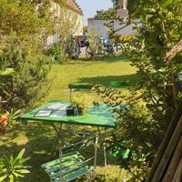Beautiful seats in the garden at Café am Kloster in Reichenau