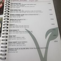 Menu   at Cafinho in Piran