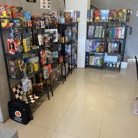 The games   at Level Up Board Game Cafe in Seminyak