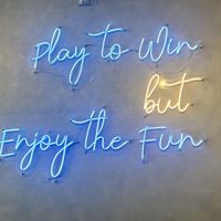 Upstairs wall art 😃   at Level Up Board Game Cafe in Seminyak