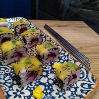 Beetroot sushi at Street & Soul in Toledo