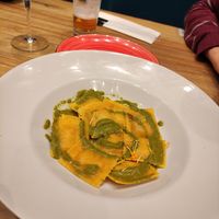 Ravioli with pesto at Street & Soul in Toledo