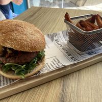 Truffle burger   at Street & Soul in Toledo